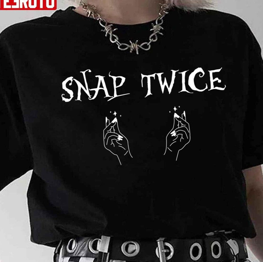Snap Twice To Enter Nightshade Society Wednesday Unisex T-Shirt
