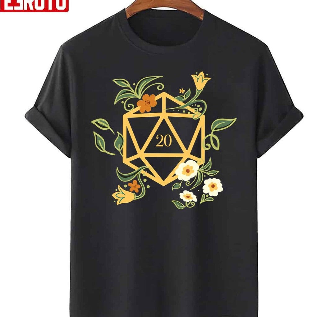 Plant Lovers Polyhedral D20 Dice Unisex T-Shirt
