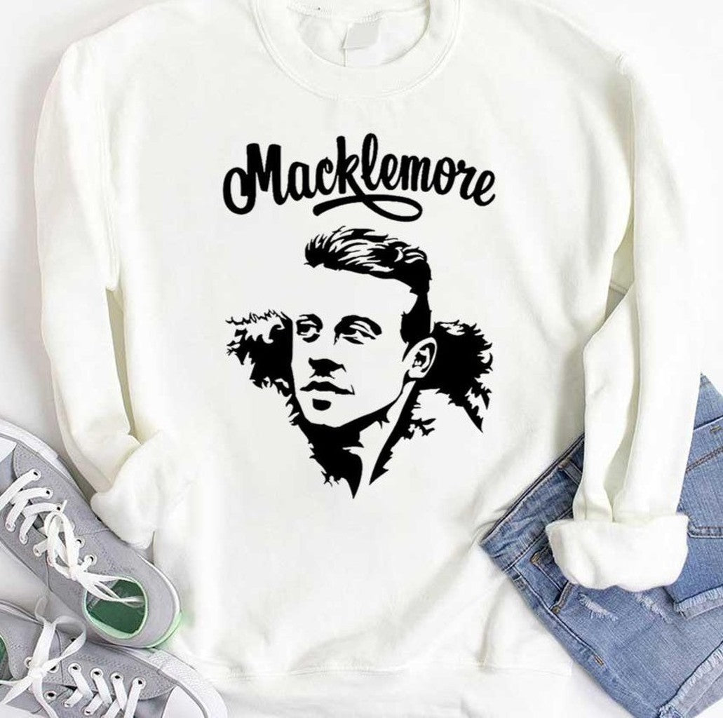 Black And White Design Macklemore Unisex Hoodie