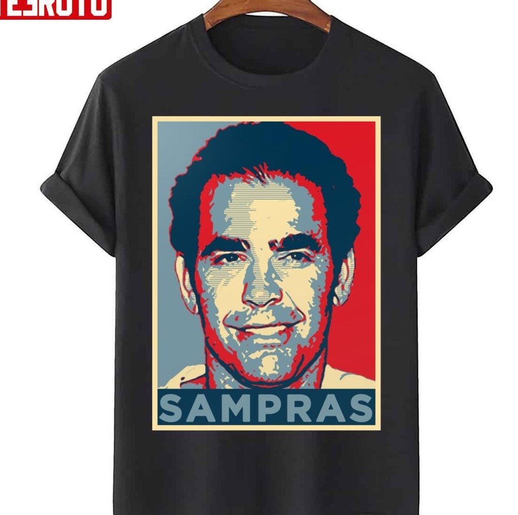 Pete Sampras Digital Graphic Tennis Pro Unisex T-Shirt
