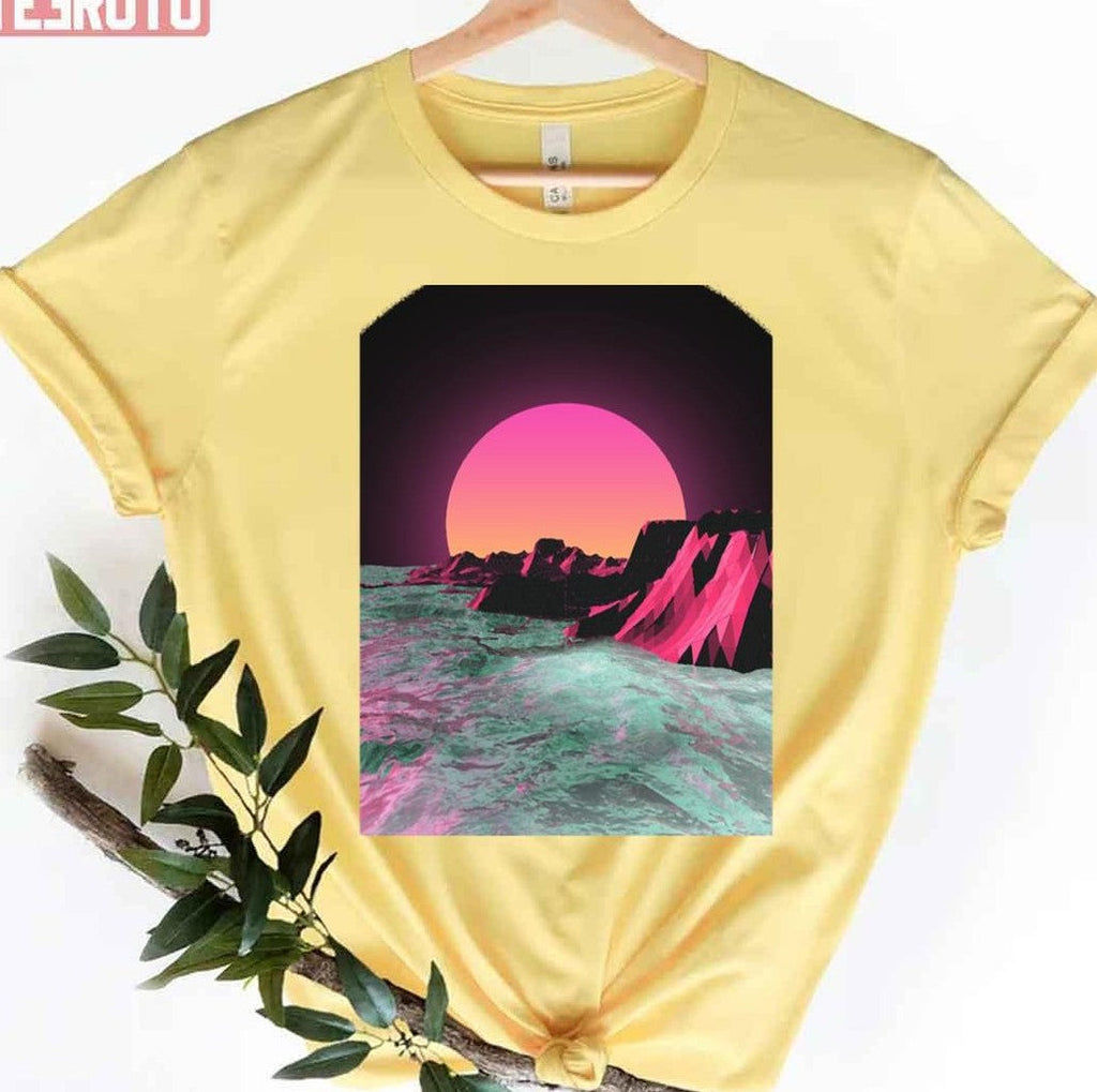 80's Sunset Sun Rise Vapor Unisex T-Shirt
