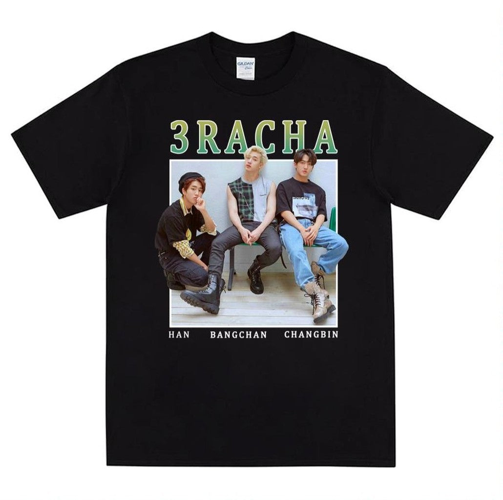 3racha Stray Kids Vintage Retro Band Style 90s Unisex T-Shirt
