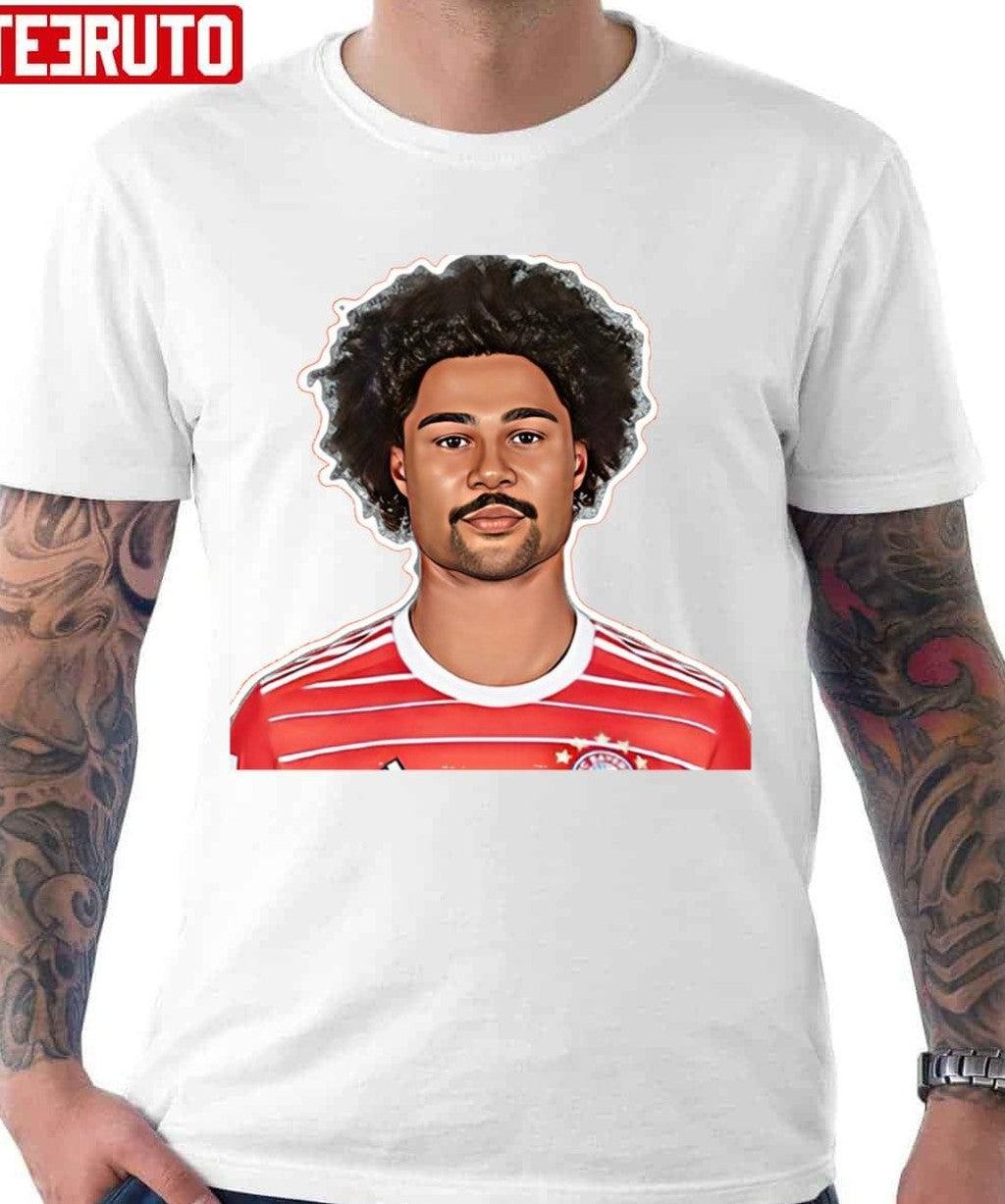 Serge Gnabry Funny Animated Portrait Unisex T-Shirt