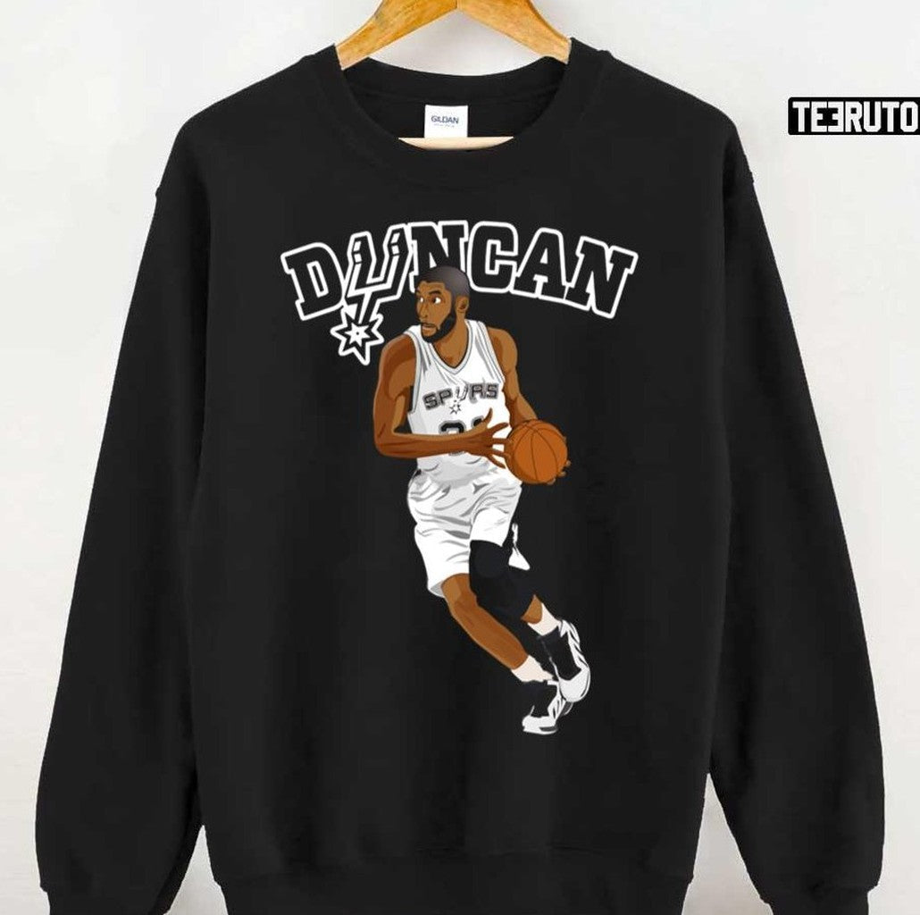 Basketball Legend Tim Duncan Fanart Unisex Hoodie