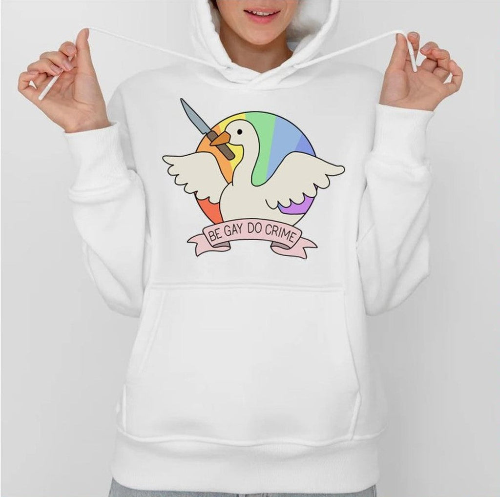 Be Gay Do Crime Goose Lgbtq Pride Month Unisex Sweatshirt