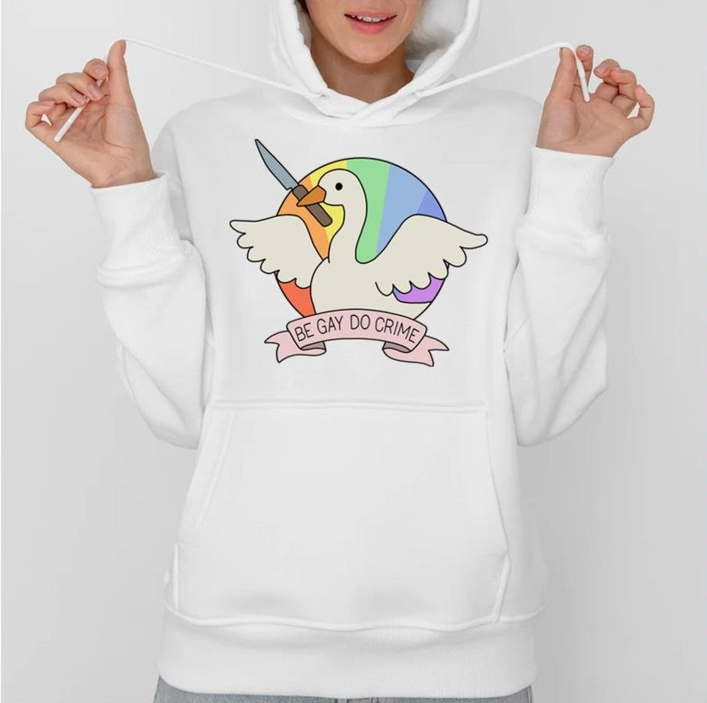 Be Gay Do Crime Goose Lgbtq Pride Month Unisex Sweatshirt
