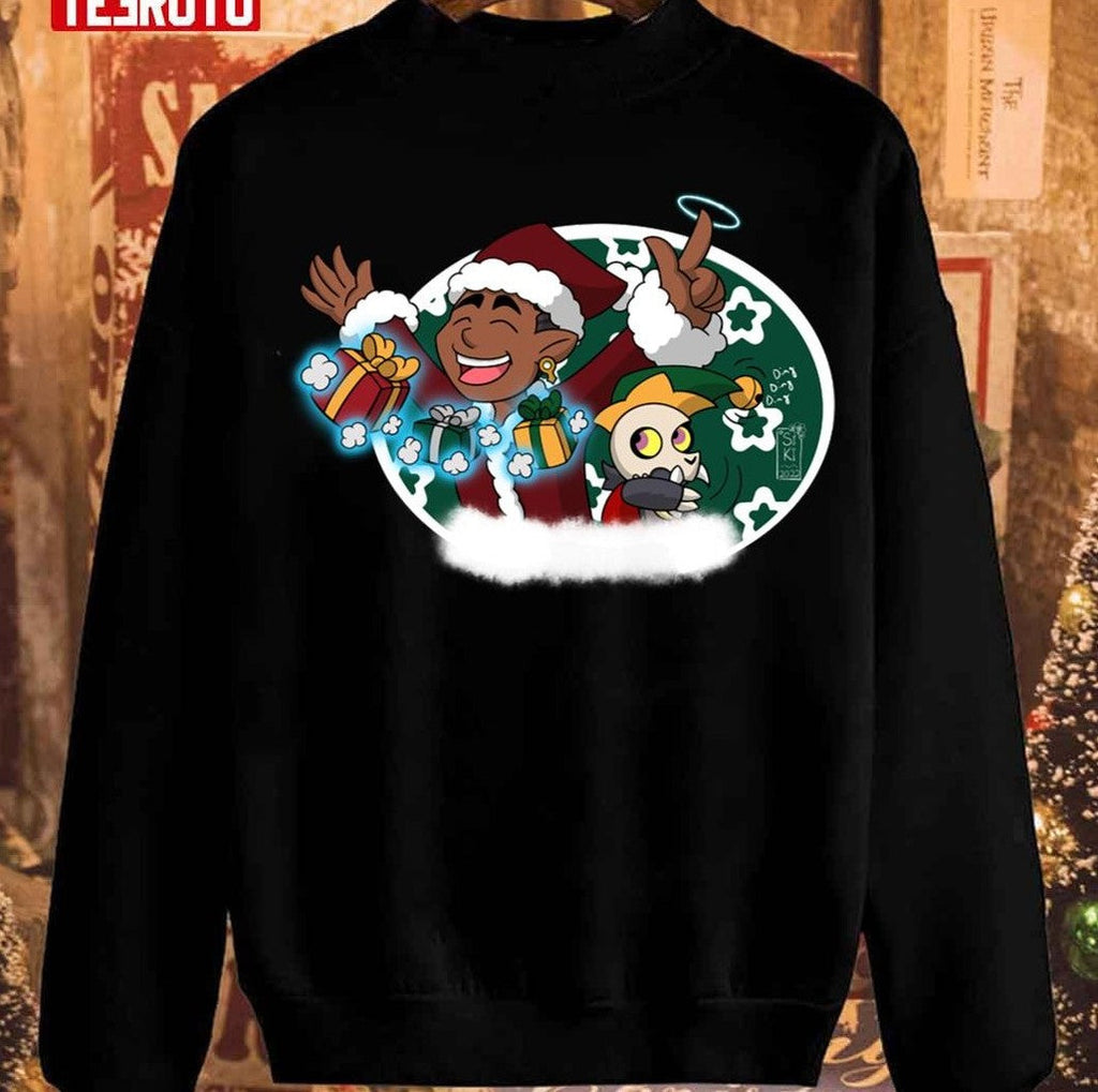 Santa Gus And Elf King Christmas Unisex Sweatshirt