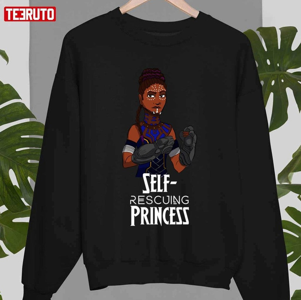 Self Rescuing Princess Shuri Black Panther Unisex Sweatshirt