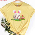 Baseball Happy Easter Bunny Baseball Unisex T-shirt