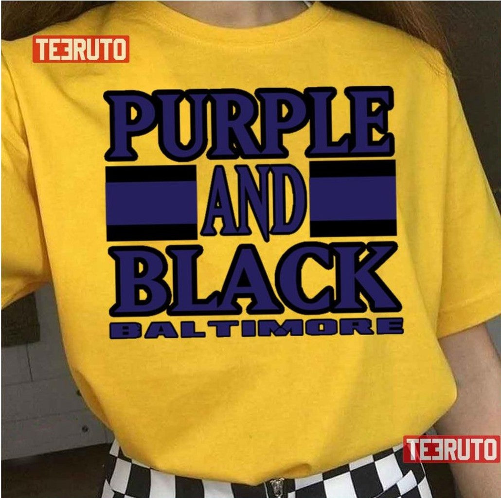 Baltimore Lyfe Purple And Black Ravens Football Unisex T-Shirt
