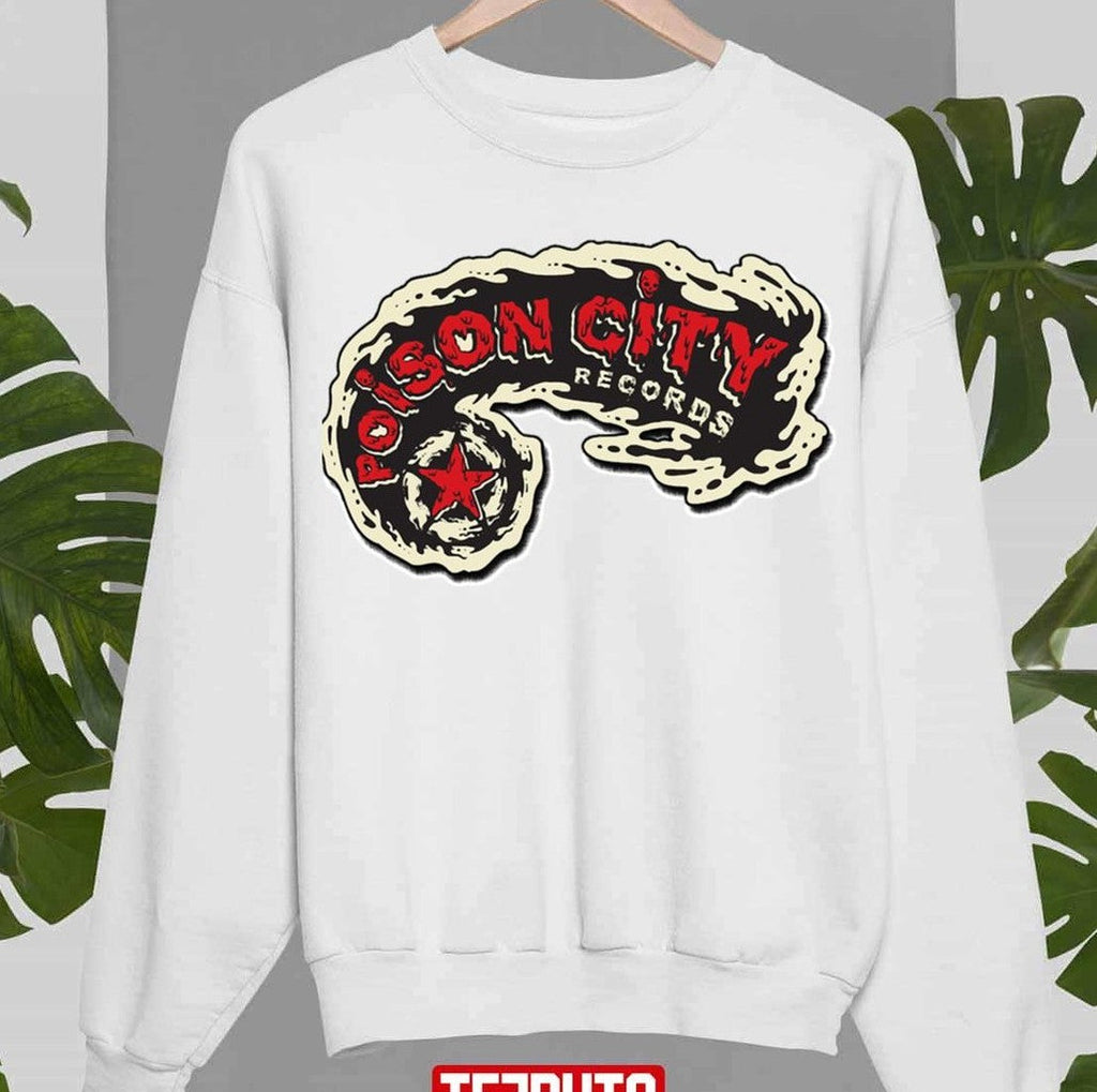 Poison City Records Logo Band Christmas Unisex Sweatshirt