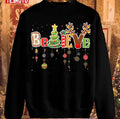 Believe In Santa Merry Christmas Buddy The Elf Unisex Sweatshirt