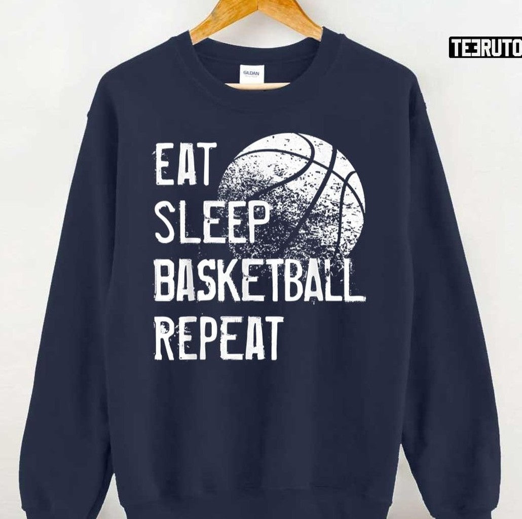 Quote Eat Sleep Basketball Repeat Unisex T-Shirt