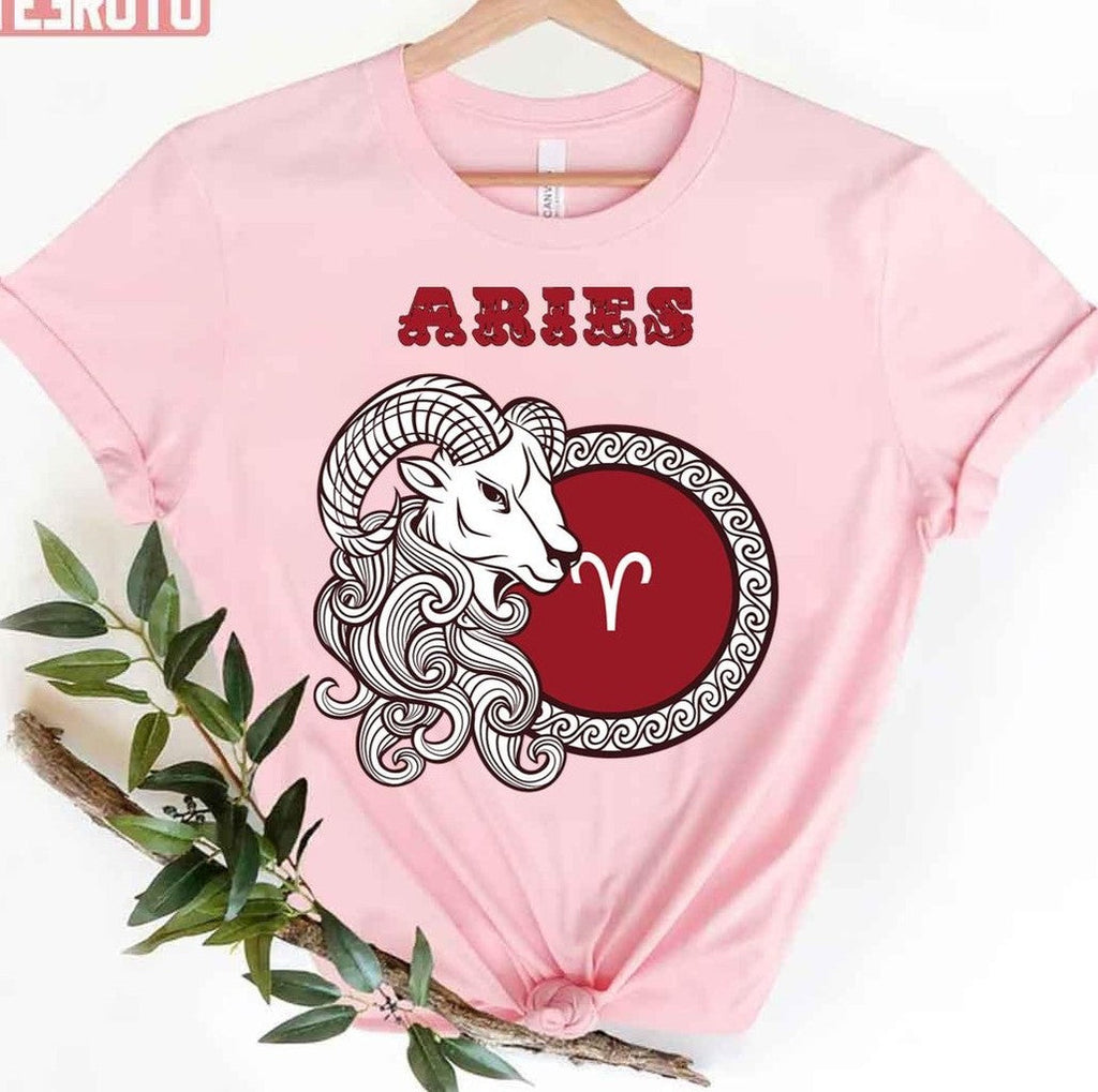 Aries March 21st To April 19th Zodiac Sign Unisex T-Shirt