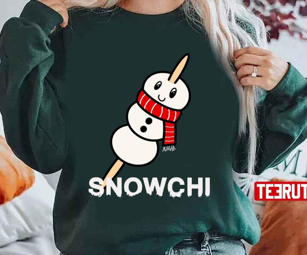 Snowchi Mochi Japanese Kawaii Snowman Christmas Unisex Sweatshirt