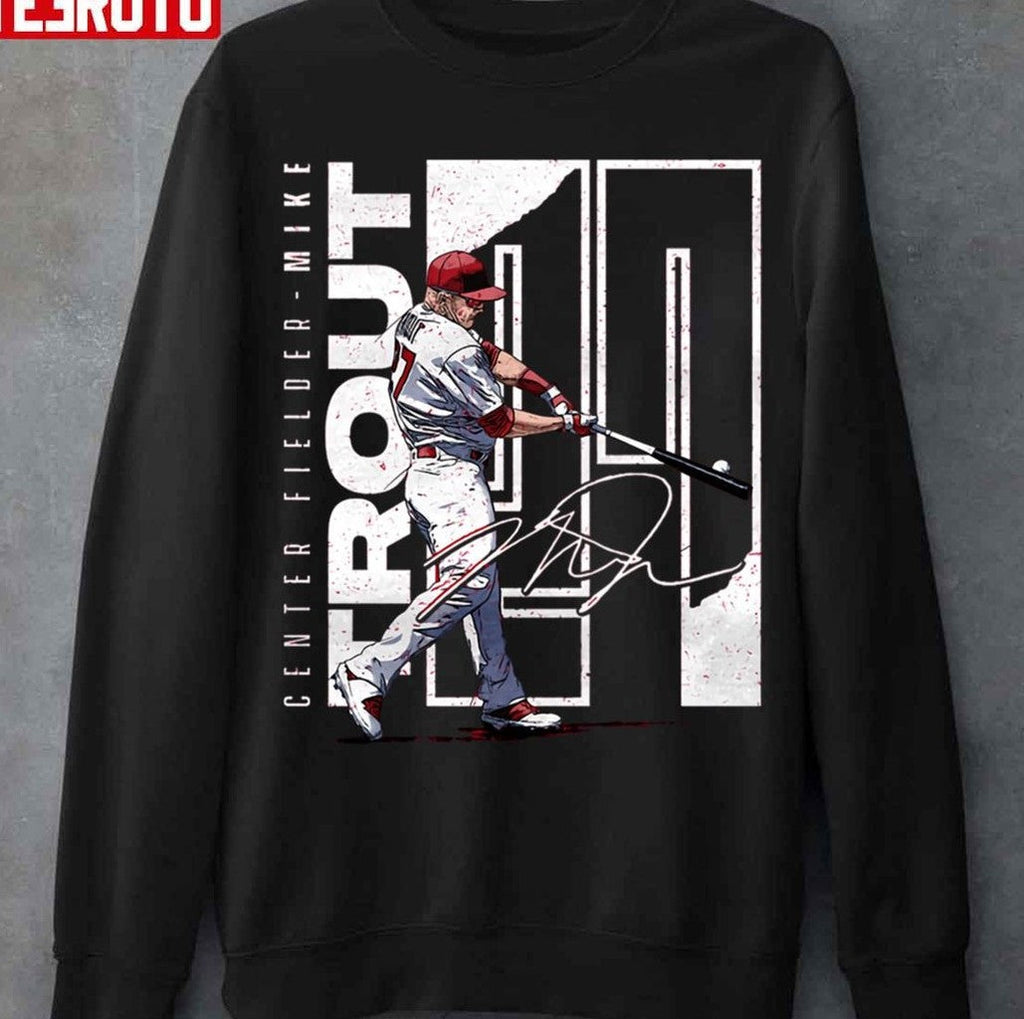 Baseballer Mike Trout Stretch Unisex Hoodie