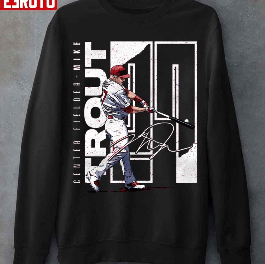 Baseballer Mike Trout Stretch Unisex Hoodie