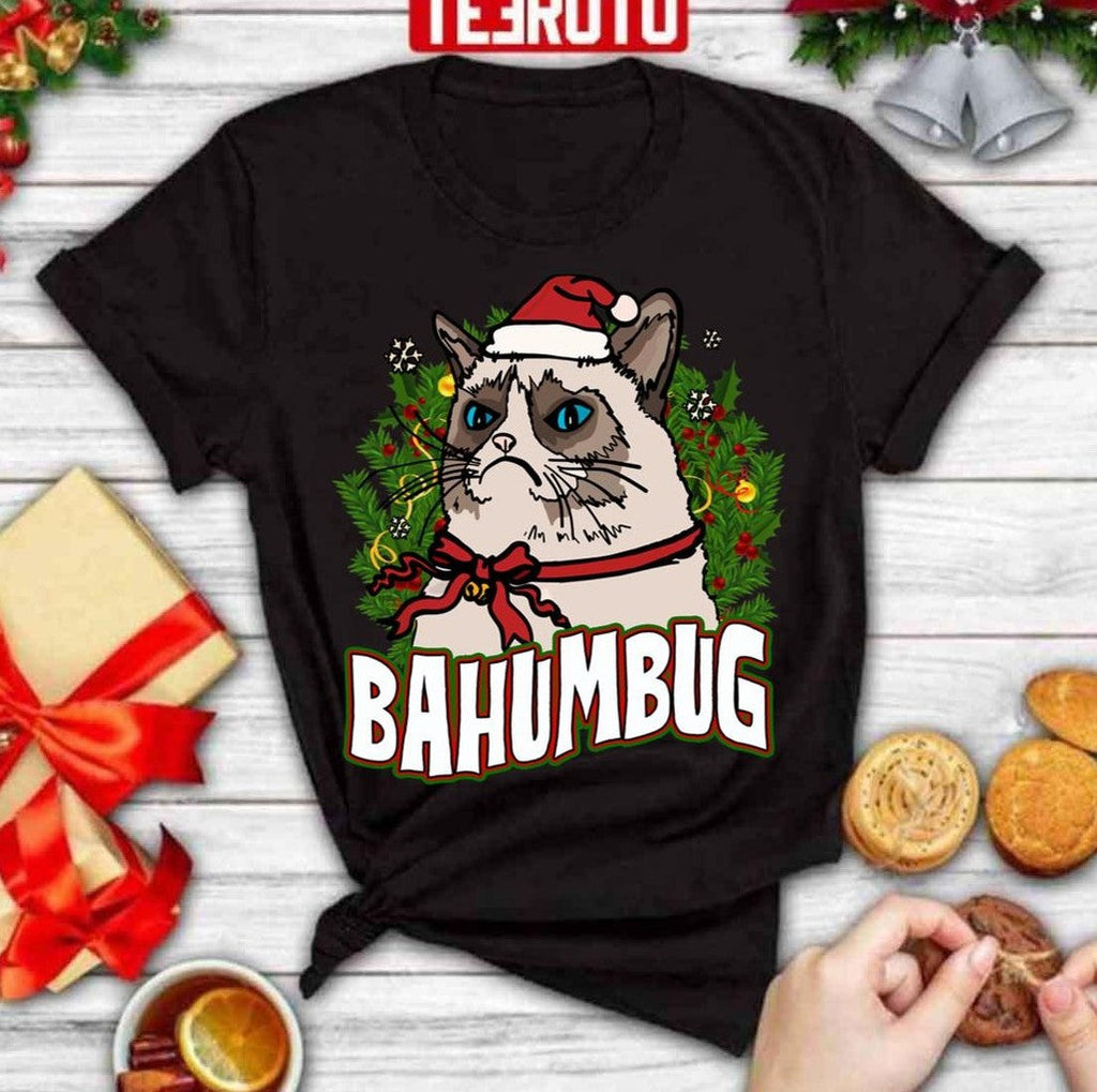 Bahumbug Cat Christmas Bad Santa Unisex Sweatshirt