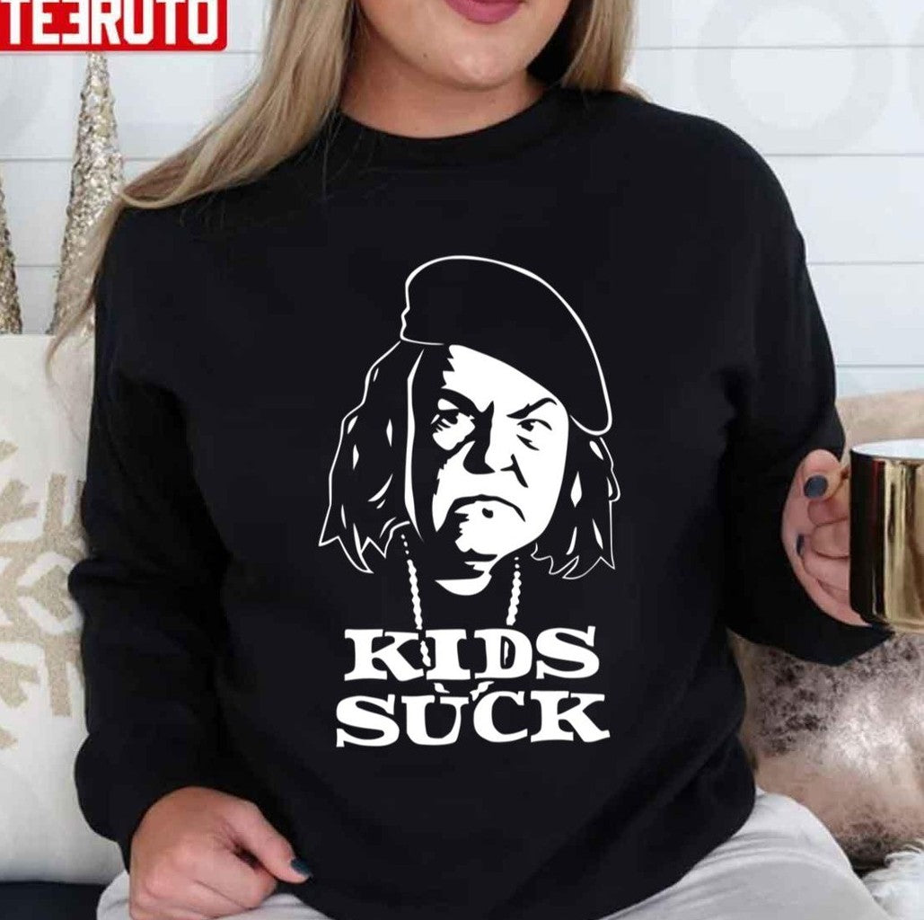 The Goonies Mama Fratelli Kids Suck White Design Unisex Sweatshirt