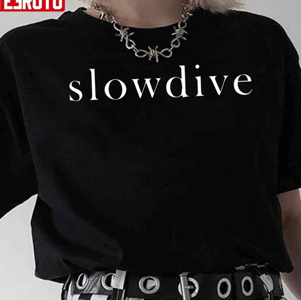 Slowdive Band Logo White Unisex T-Shirt