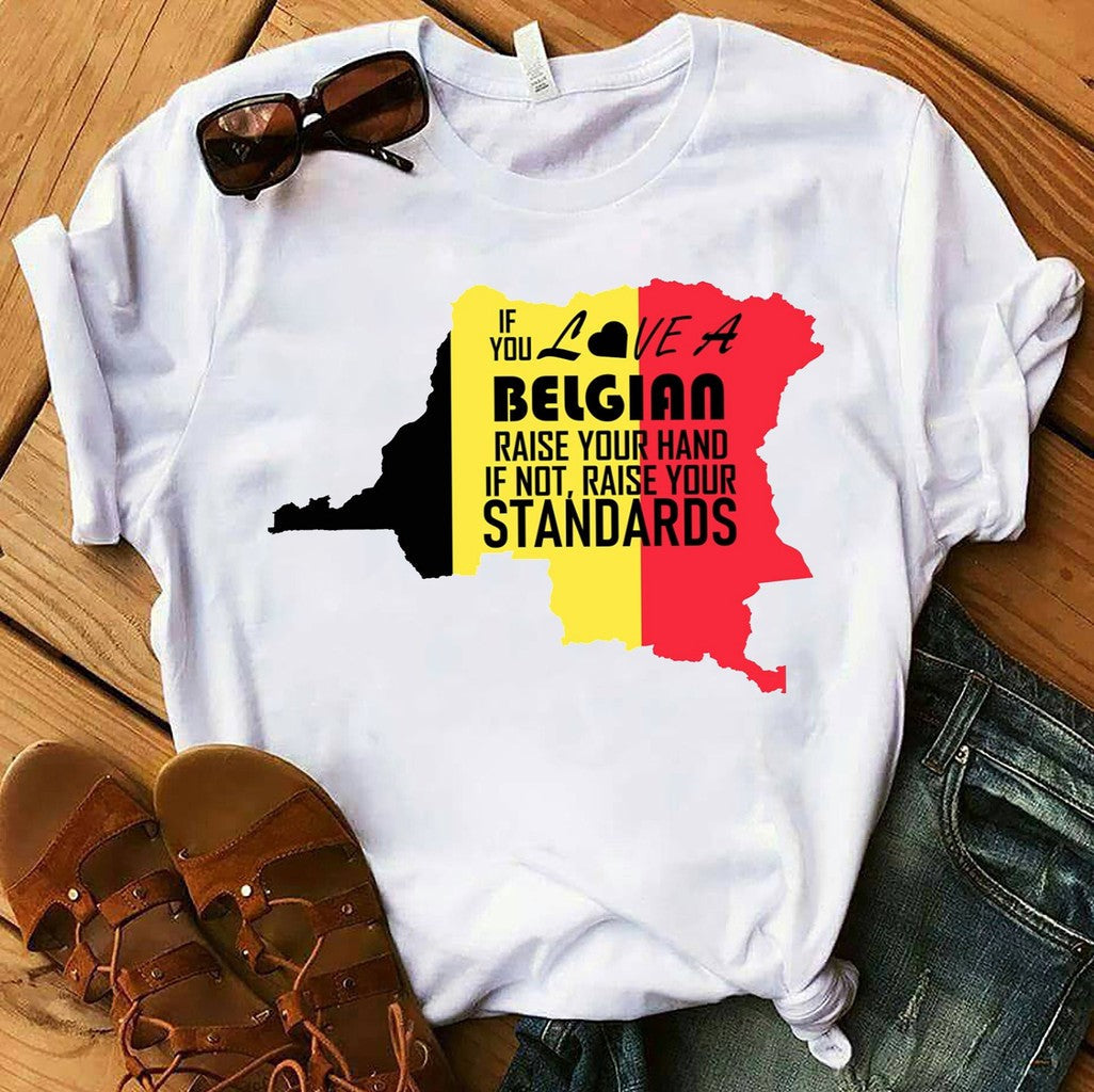 Belgium Day Map Pride Unisex T-Shirt