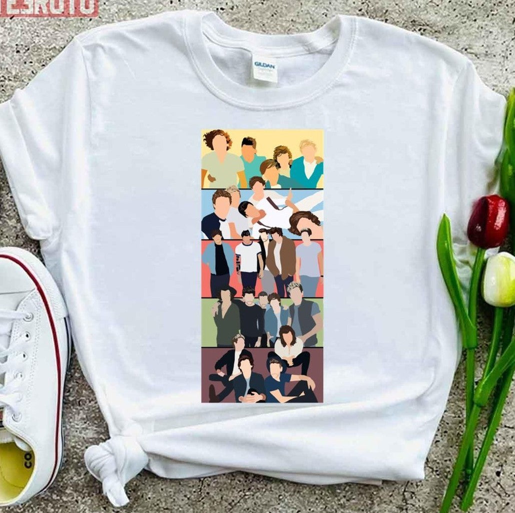 One Direction Album Covers Minimalist Unisex T-Shirt