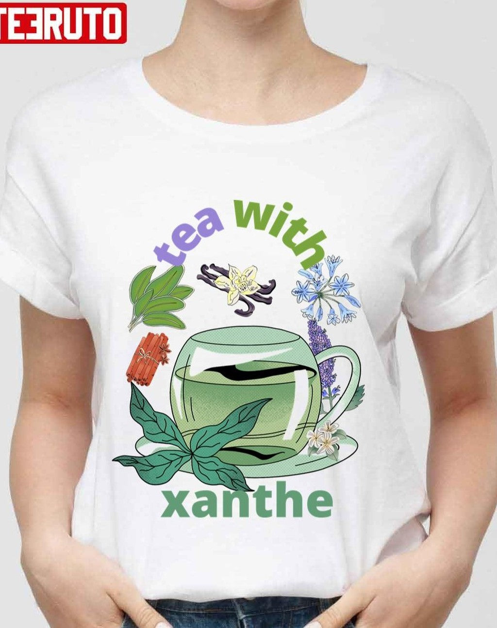 Tea With Xanthe Green Plants Unisex T-Shirt