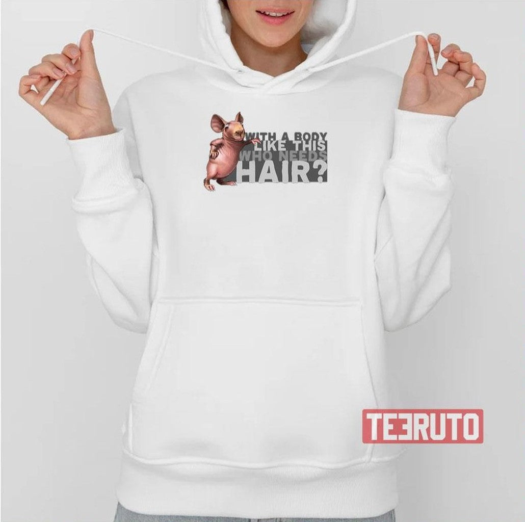 Bald Bald Head Irony Funny Funny Saying Graphic Unisex T-Shirt