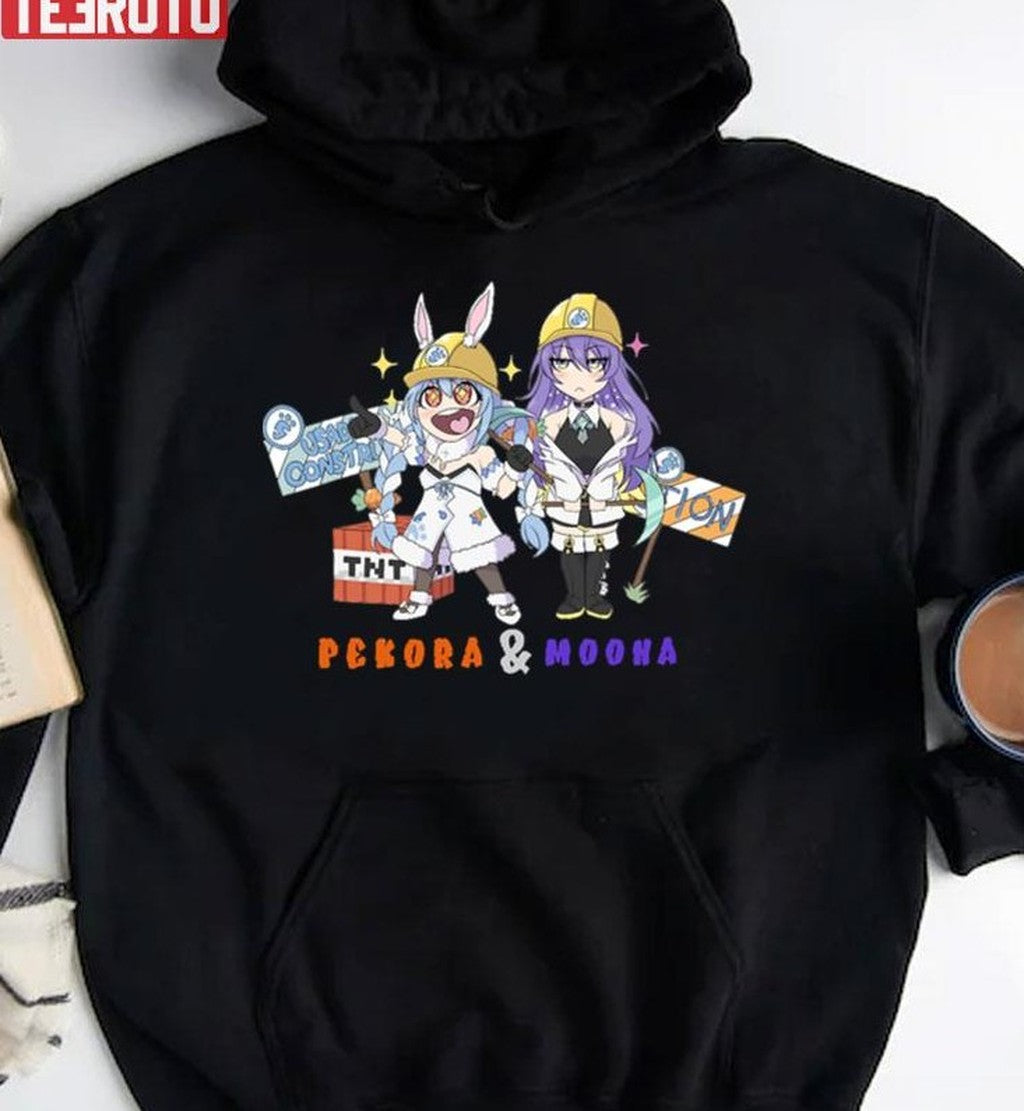 Moona Hoshinova And Usada Pekora Hololive Unisex T-Shirt