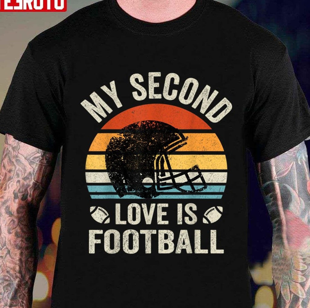 My Second Love Is Football Vintage Unisex T-shirt
