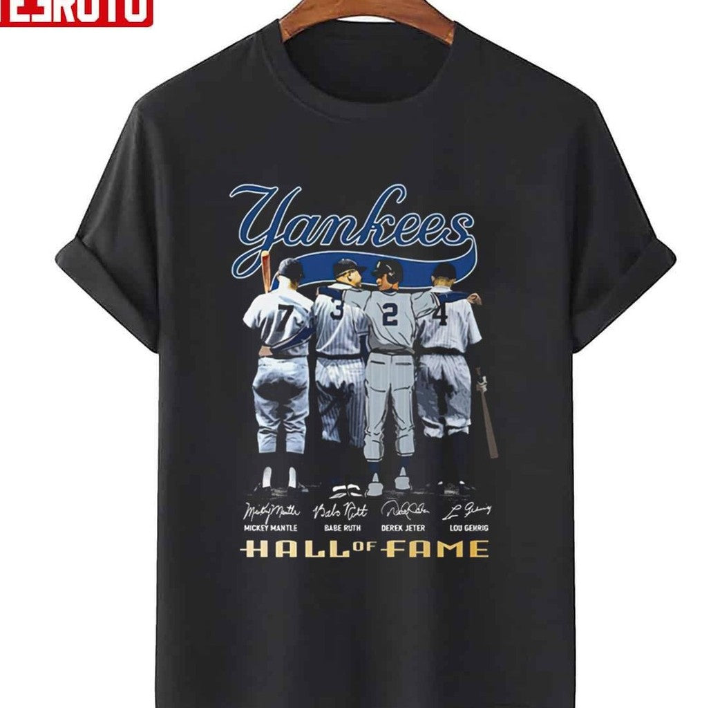 New York Yankees Teams Hall Of Fame Signatures Unisex T-Shirt