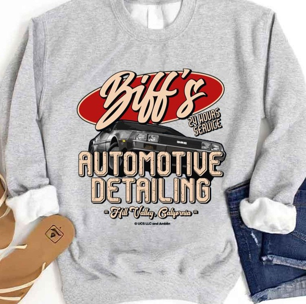 Back To The Future Biff's Automotive Detailing Perfect Gift Unisex Sweatshirt