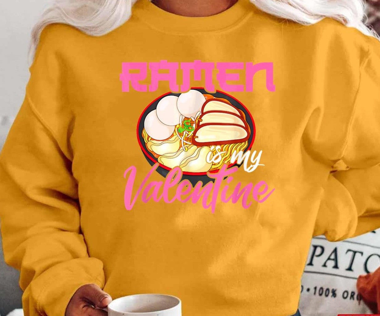 Ramen Is My Valentine Anime Kawaii Valentine's Day Unisex T-Shirt