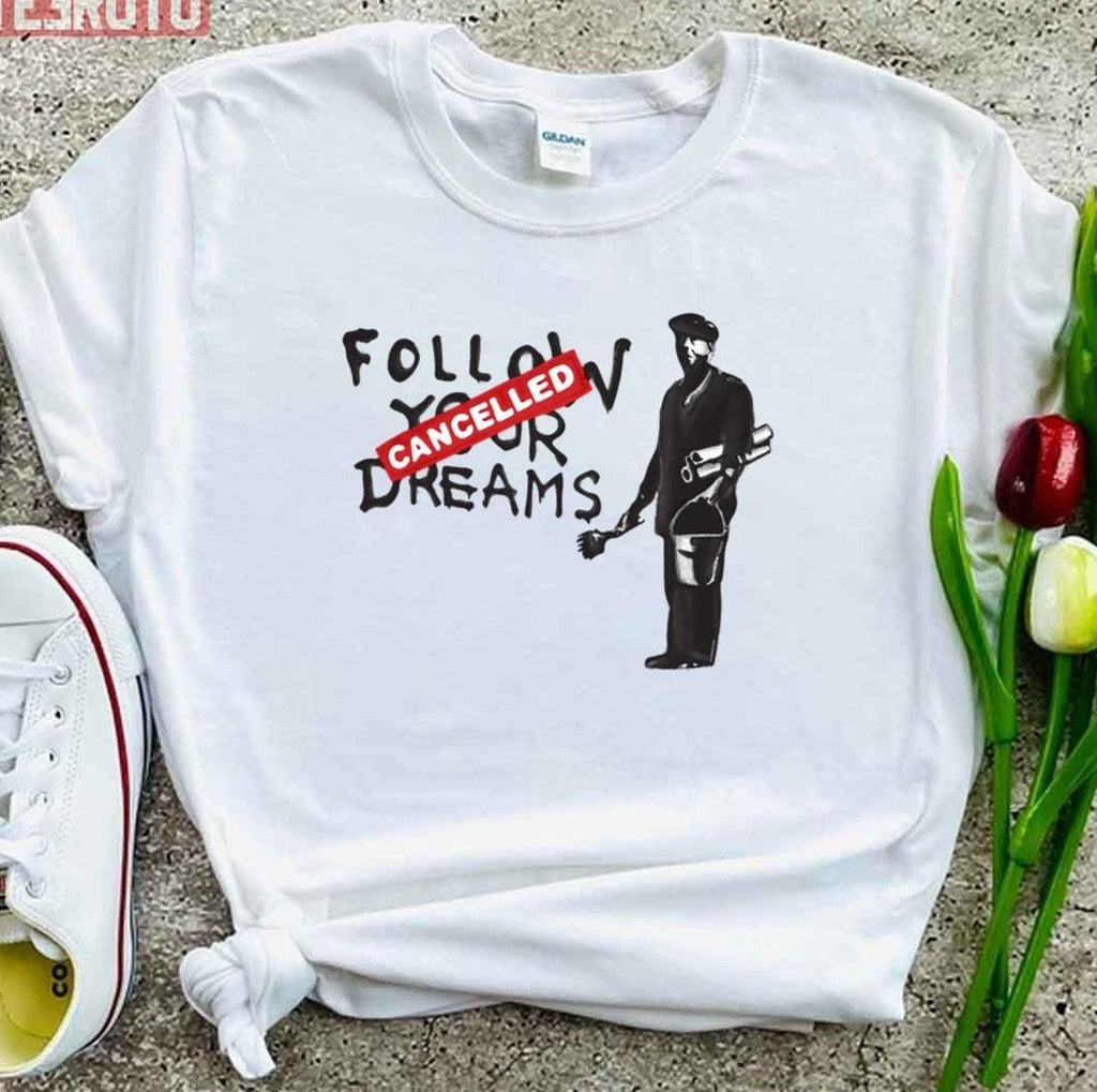 Banksy Cynical Graffiti With Painter Unisex T-Shirt