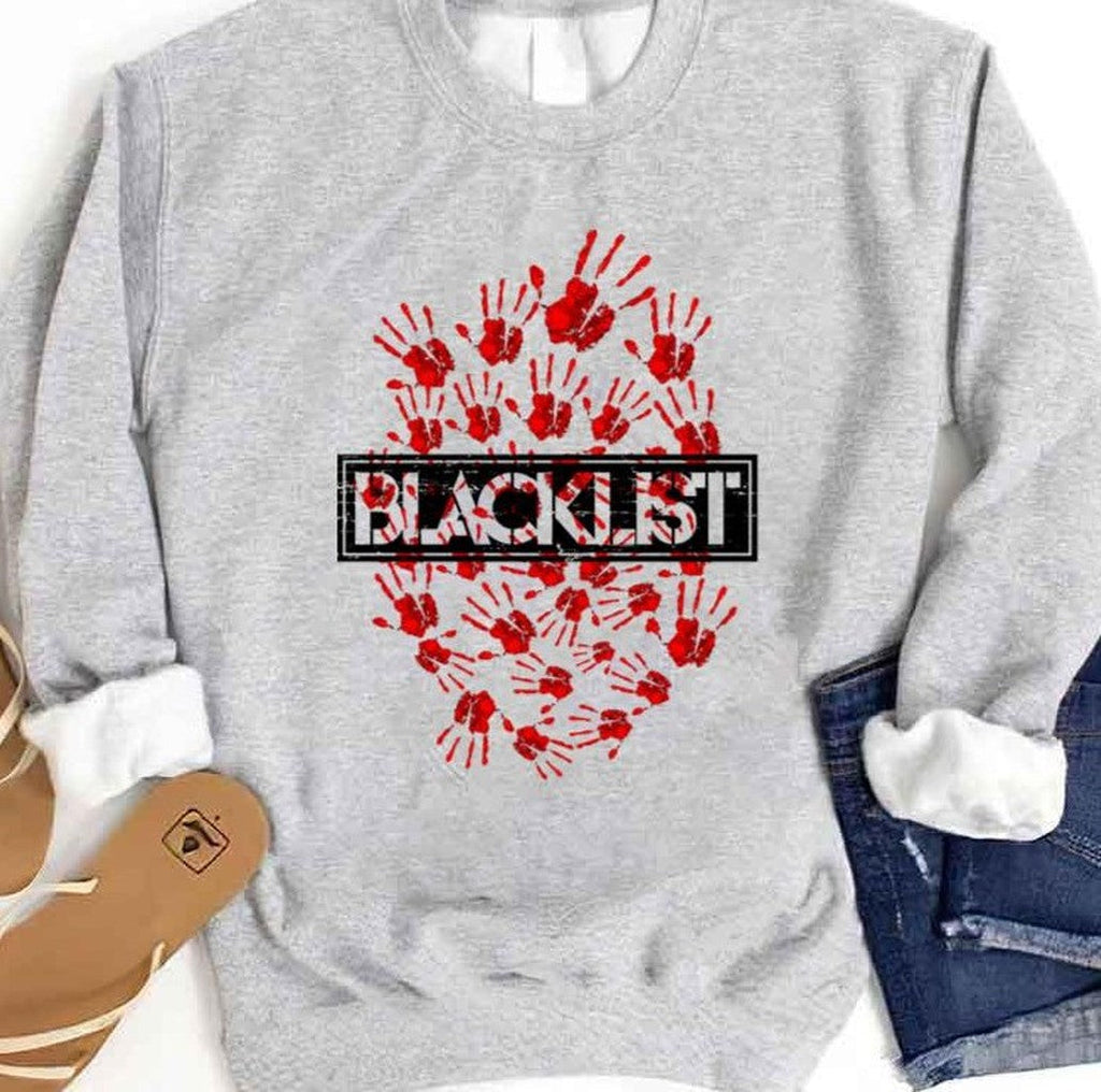 Red Blood Handprints The Design Blacklist Unisex Sweatshirt