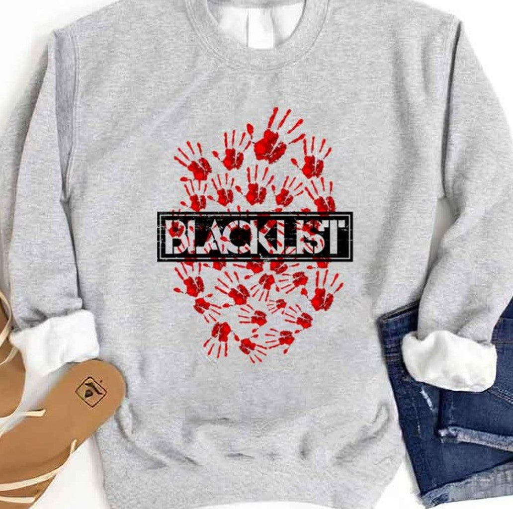 Red Blood Handprints The Design Blacklist Unisex Sweatshirt