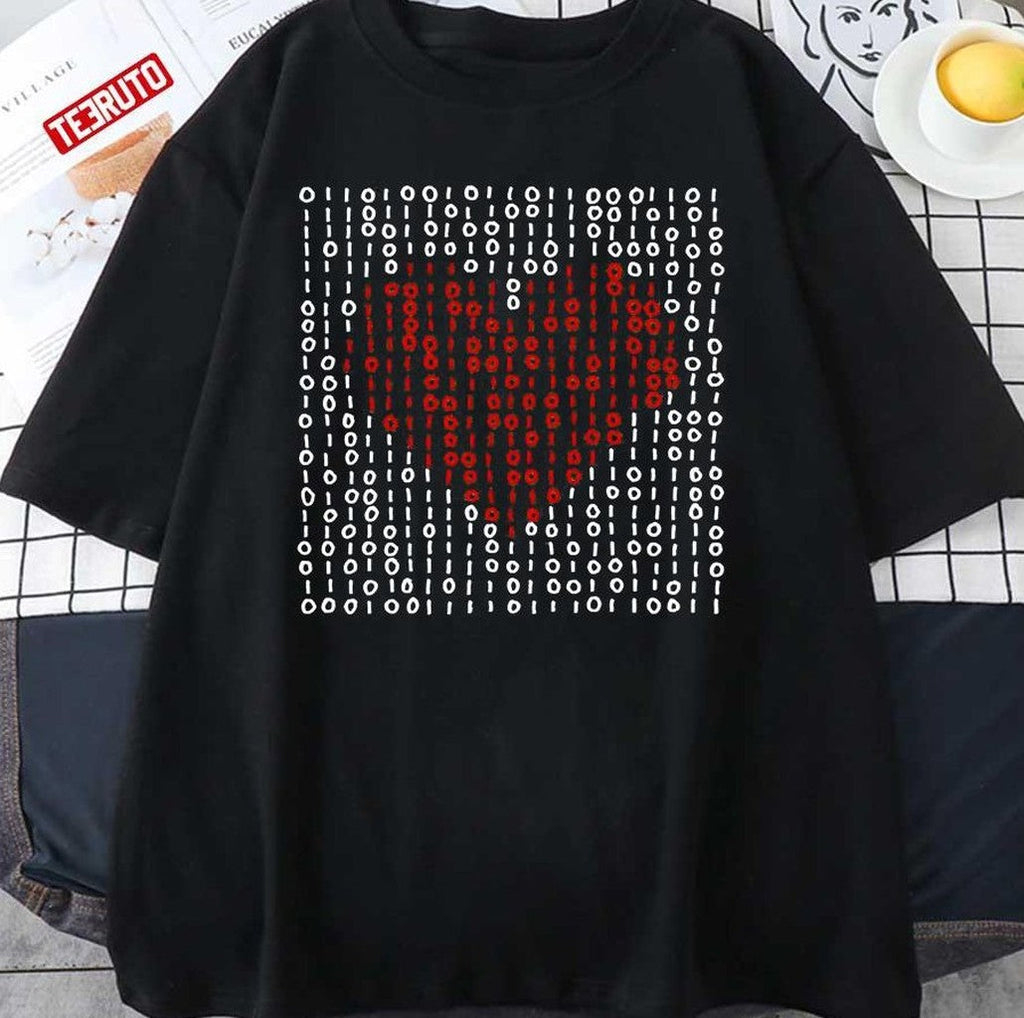 Binary Heart Unisex T-Shirt