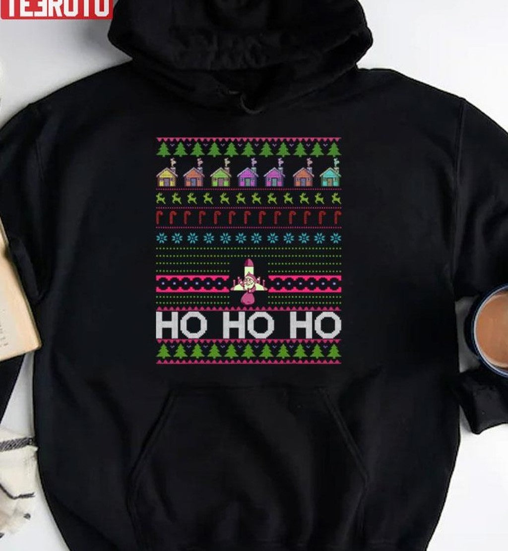 Santa Claus Spaceship Space Xmas Game Unisex Sweatshirt