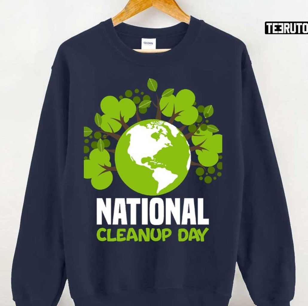 National Cleanup Day Green World Cute Unisex T-Shirt