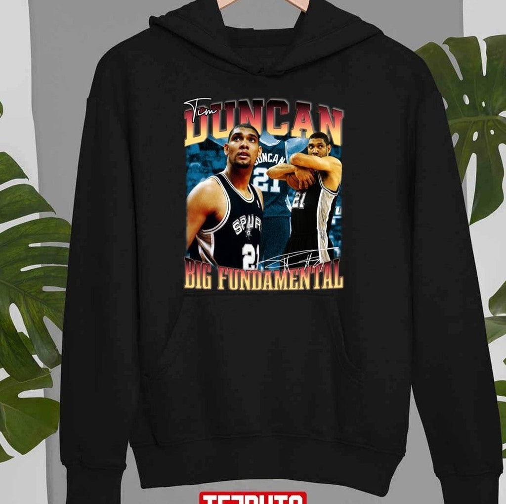 The Big Fundamental Basketball Legend Signature Tim Duncan Unisex T-Shirt