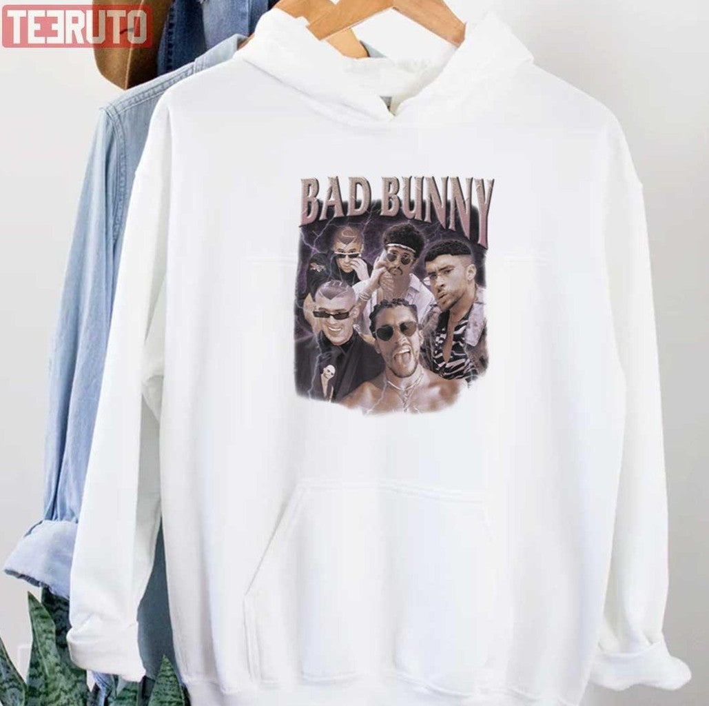 Bad Bunny Fan Rap Hip-Hop Vintage Unisex Sweatshirt