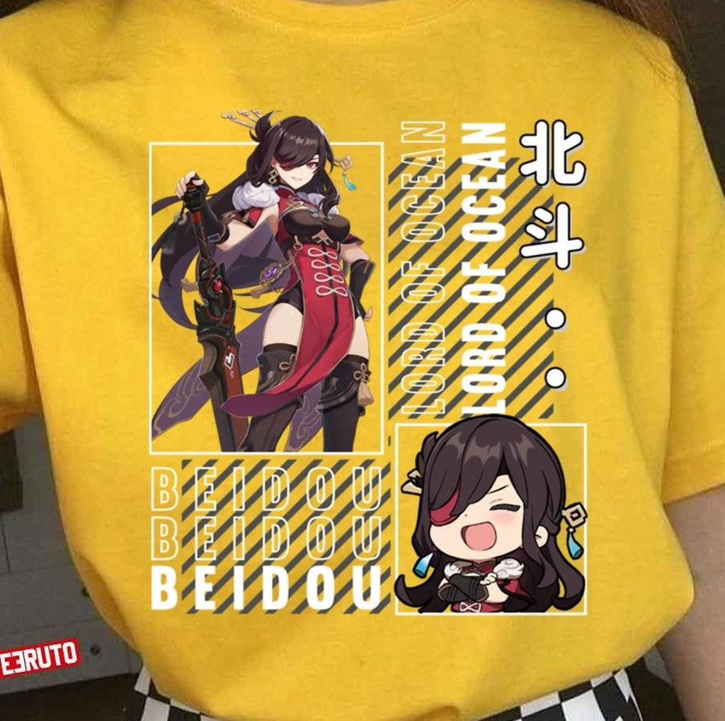 Beidou Uncrowned Lord Of The Ocean Genshin Impact Unisex T-Shirt