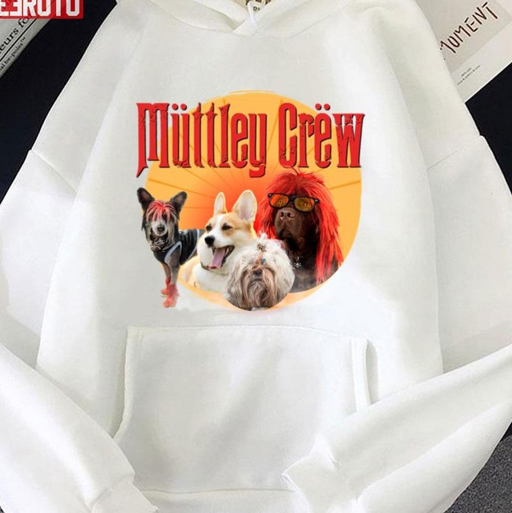 MÃ¼ttley CrÃ«w Motley Crue With A Crew Of Dogs Unisex T-Shirt