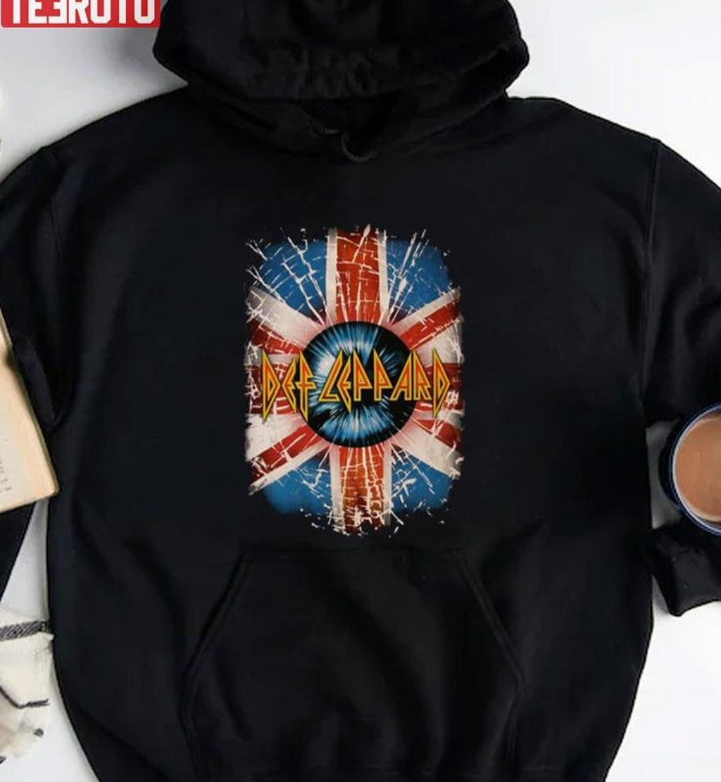 Best Def Leppard Design UK Flag Unisex Sweatshirt