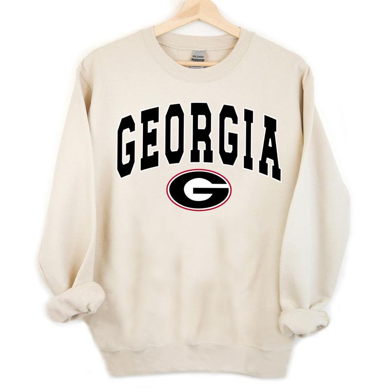 Georgia Bulldogs NCAA Football Vintage Shirts, Graphic University of Georgia NCAA Basketball Team Shirt, Gift Top Unisex Cotton Shirt For Sport Fan, M