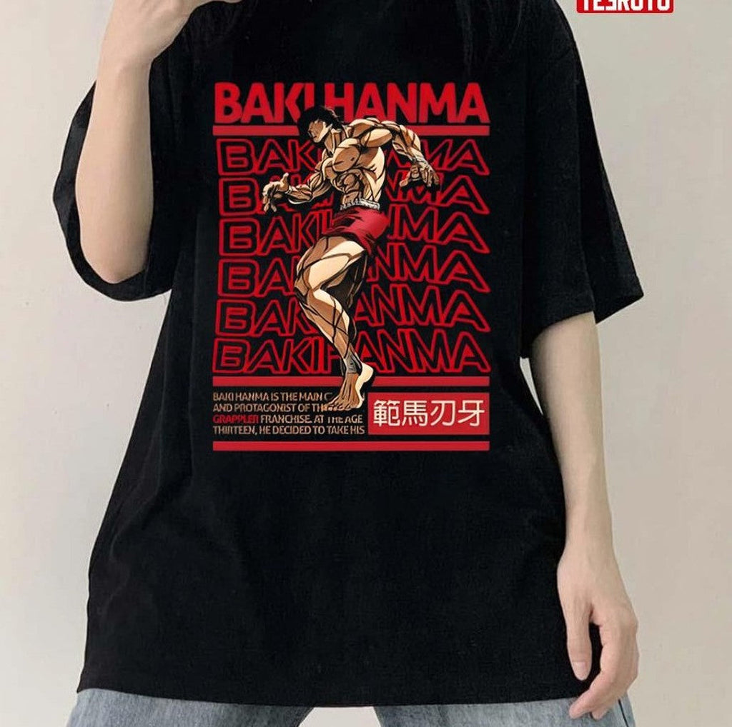 Anime Hanma Baki Brutalism Unisex T-Shirt