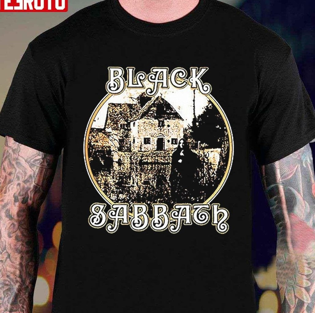 Scary Black Sabbach Retro Rock 70s Unisex T-Shirt