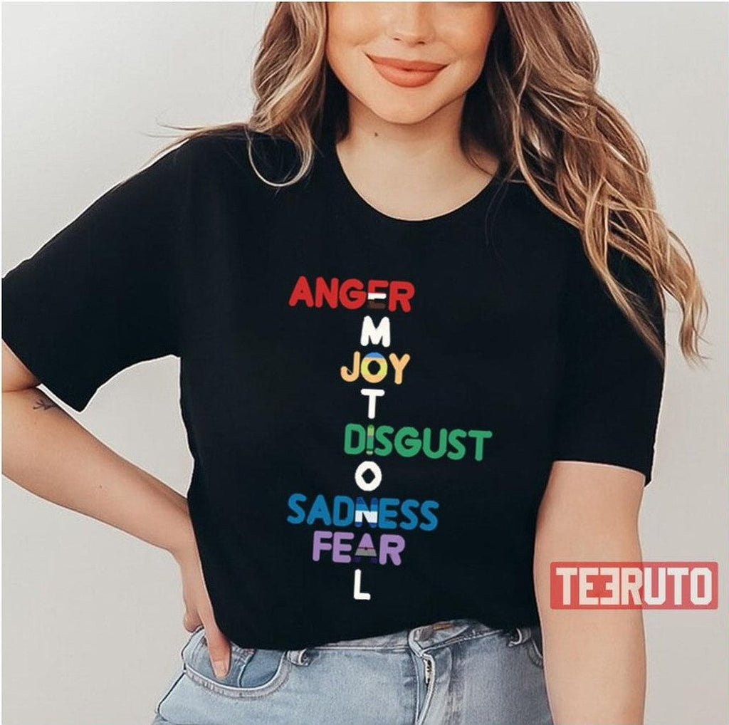 Anger Disgust Sadness Fear Inside Out Emotion Unisex T-Shirt