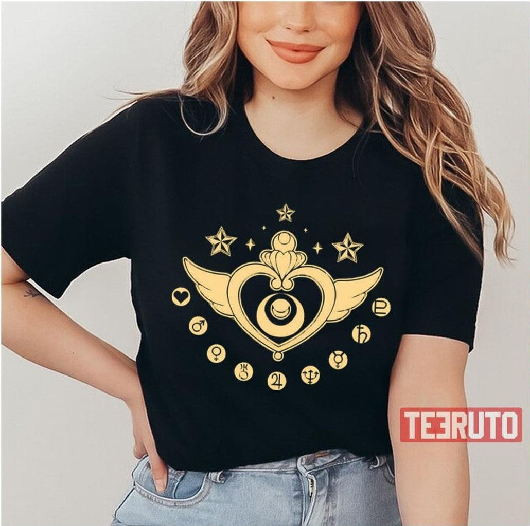 Sailor Moon Icon Yellow Unisex T-Shirt