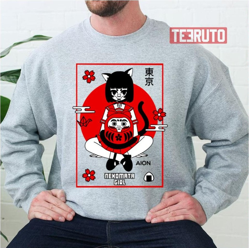 Nekomata Girl Anime Unisex Sweatshirt
